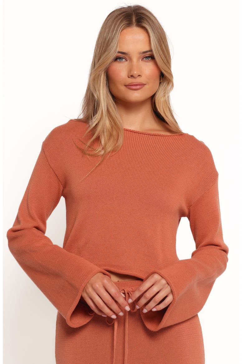 Rooey Boxy Cotton Sweater, Alternate, color, CINNAMON