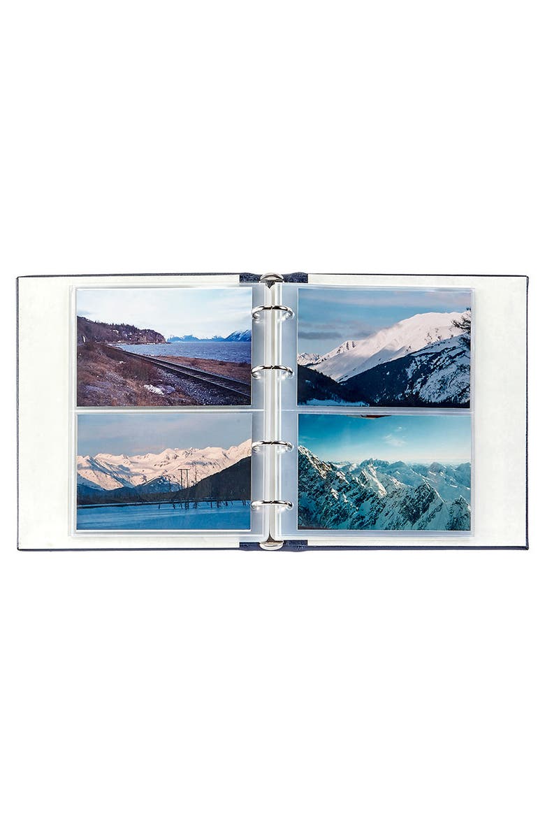 Graphic Image Medium 3-Ring Clear Pocket Album, Alternate, color, Black