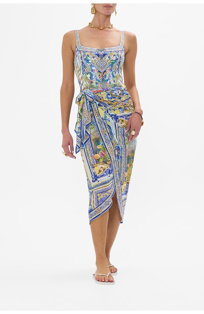 Camilla Long Eyelet Sarong Wall To Wall Wonders, Main, color, 