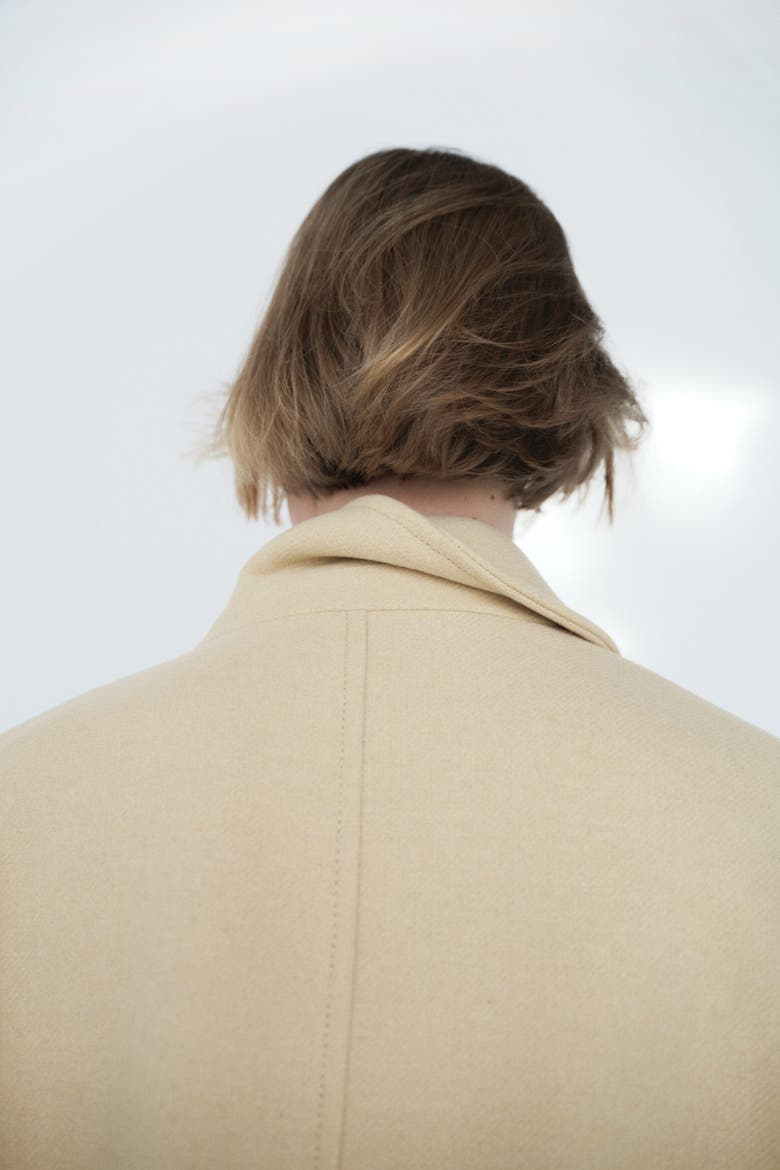 Oversized Wool-blend Coat, Alternate, color, Light yellow