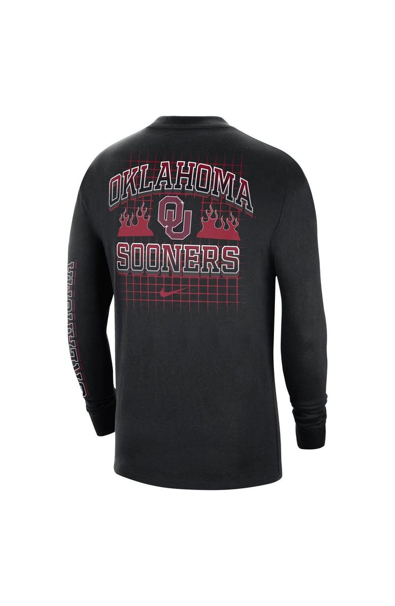 Nike Men's Nike Black Oklahoma Sooners Tour Max 90 Long Sleeve T-Shirt, Alternate, color, Black
