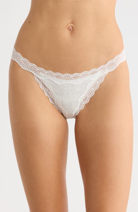 Intimately FP Oh My Darling Low Rise Cotton Blend Thong