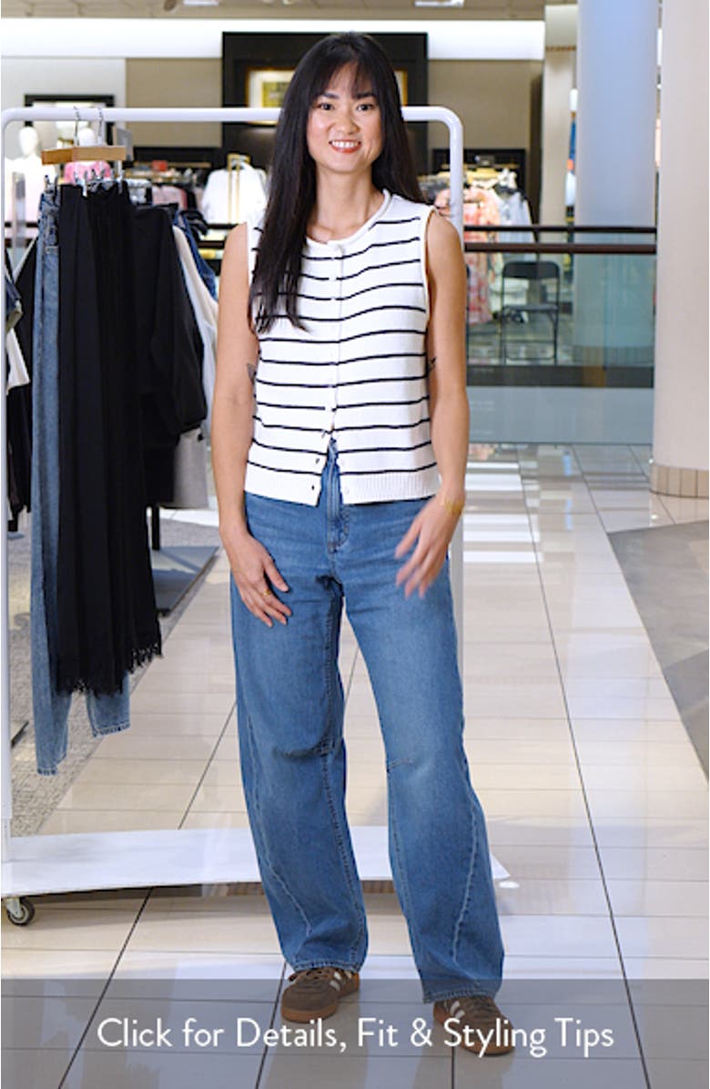 Taylor Stripe Cotton Vest, sales video thumbnail