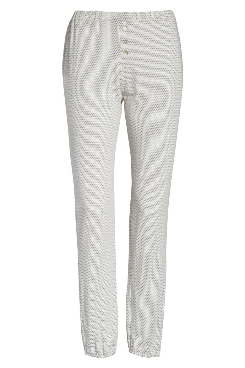 Geo Dots Crop Lounge Pants, Alternate, color, MULTI/ BLUE INDIGO