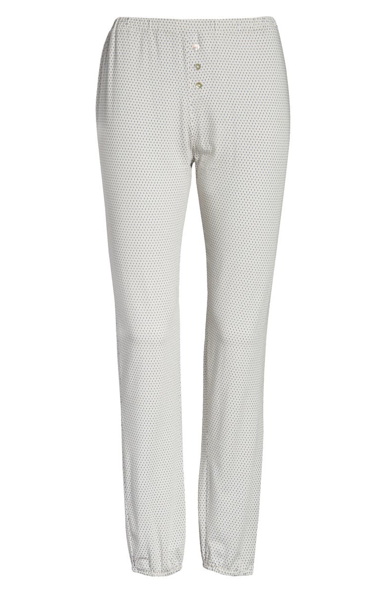 Eberjey Geo Dots Crop Lounge Pants, Alternate, color, 