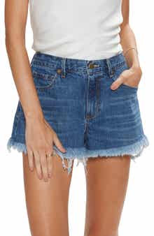 Ramy Brook Juniper Fray Hem Denim Shorts