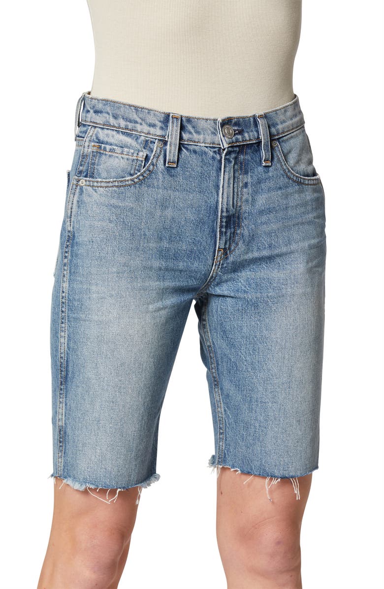 Hudson Jeans Freya High Waist Cutoff Denim Bike Shorts, Alternate, color,