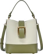 Rachel Zoe Canvas Buckle Bucket Bag