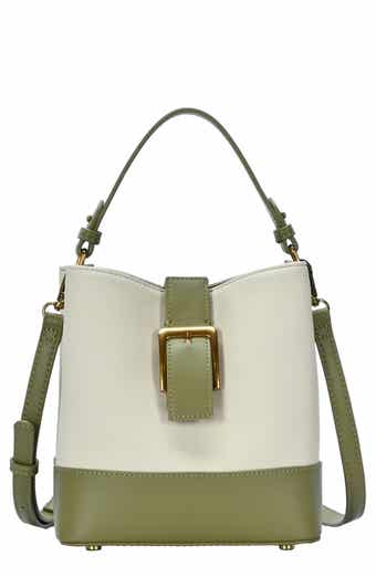 Canvas Buckle Bucket Bag