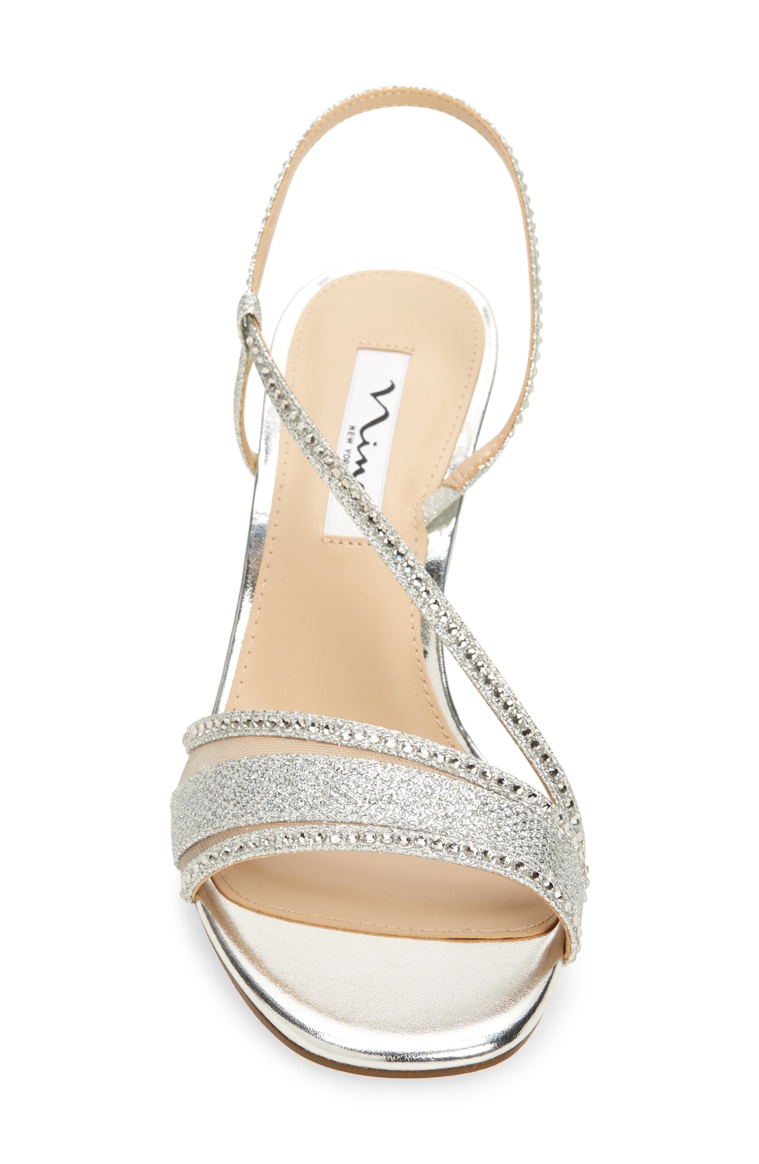 Nina Abbi Slingback Sandal, Alternate, color, Silver