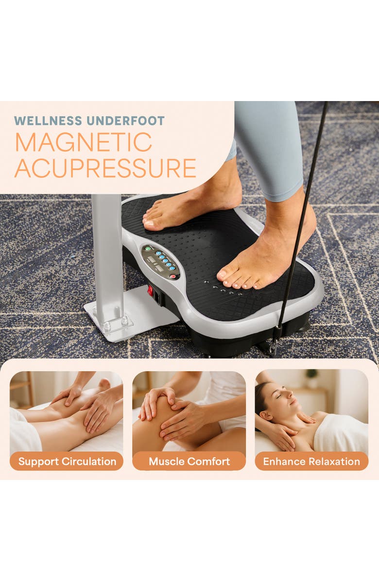 Lifepro TrimLite Vibration Plate Exercise Machine with Handlebars for Full Body Fitness, Alternate, color, 