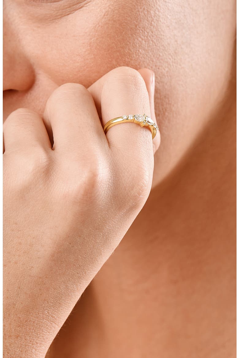 18K Gold Maya Diamond Stackable Ring (Online Trunk Show), Alternate, color, 18K YELLOW GOLD/ DIAMOND