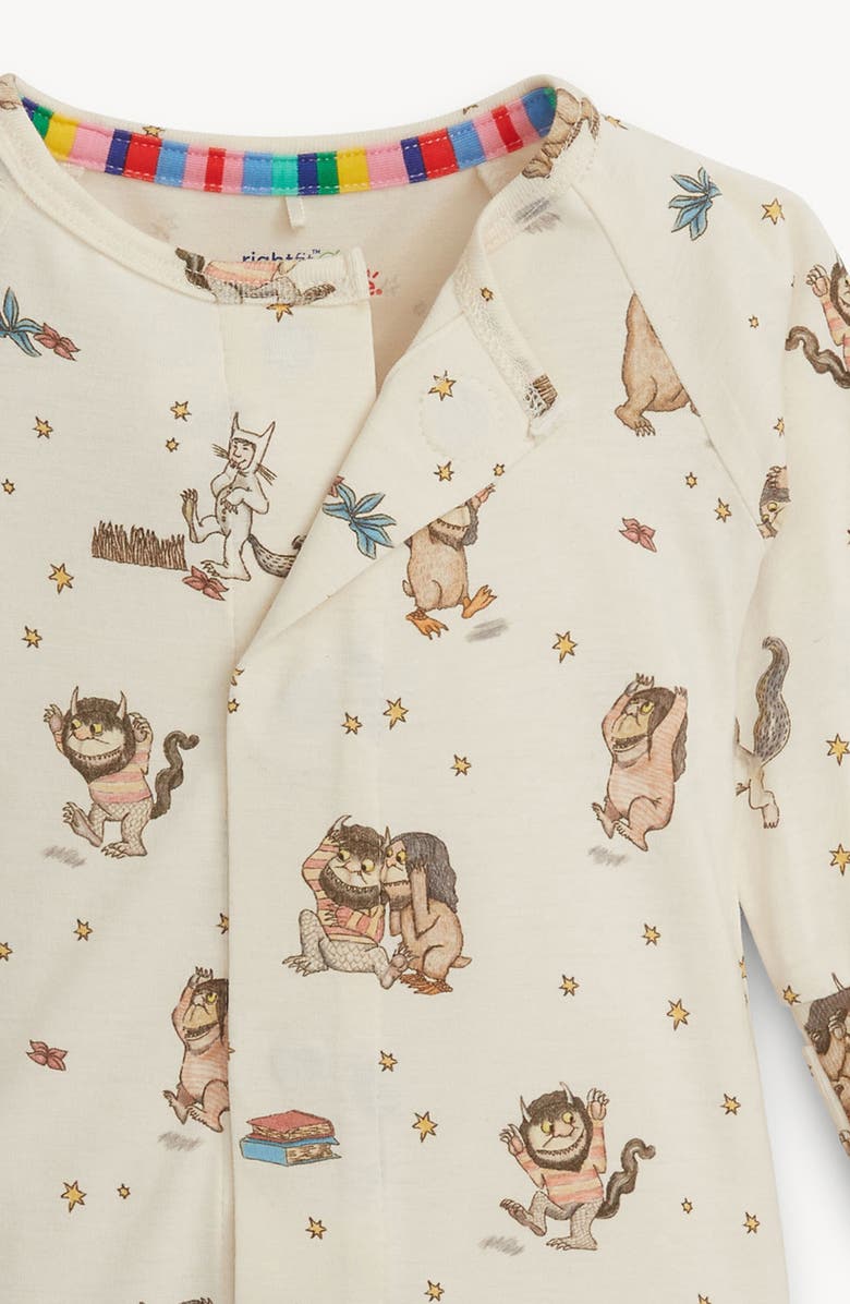 Magnetic Me Where the Wild Things Are Magnetic Closure Convertible Romper, Alternate, color, White