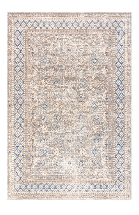 Goa Floral Medallion Traditional Area Rug