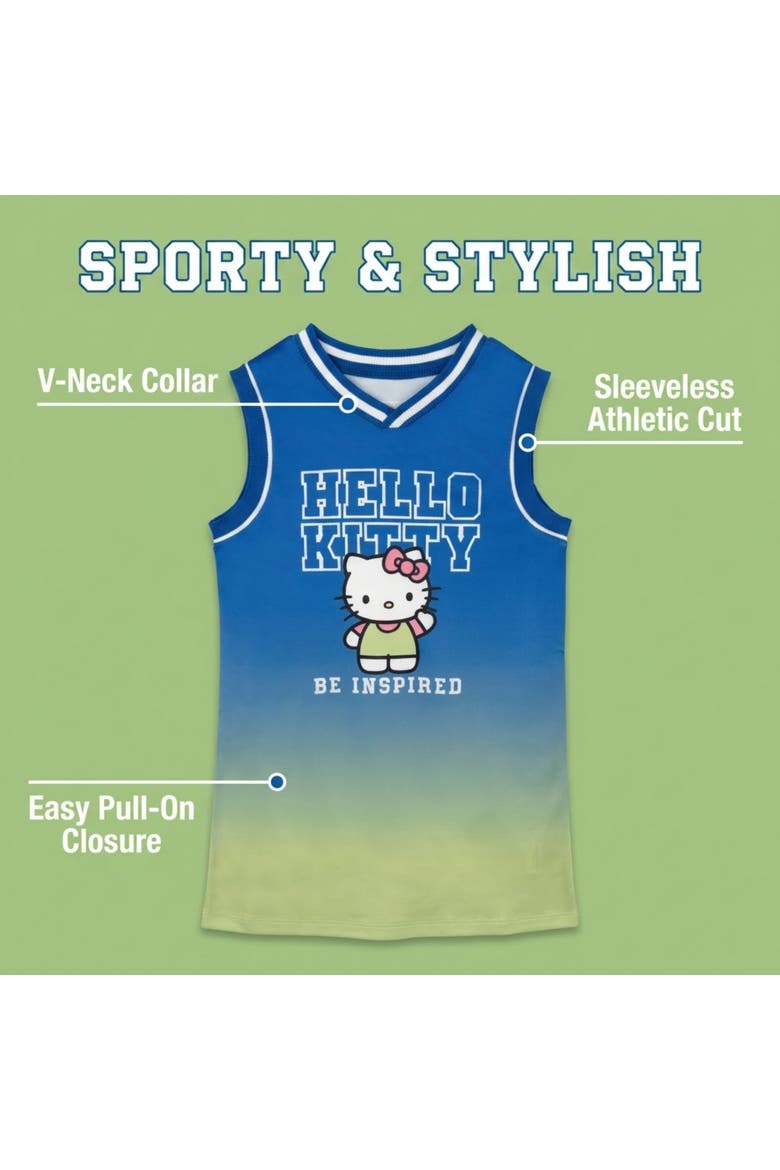 Jersey Dress, Alternate, color, Blue Green Ombre