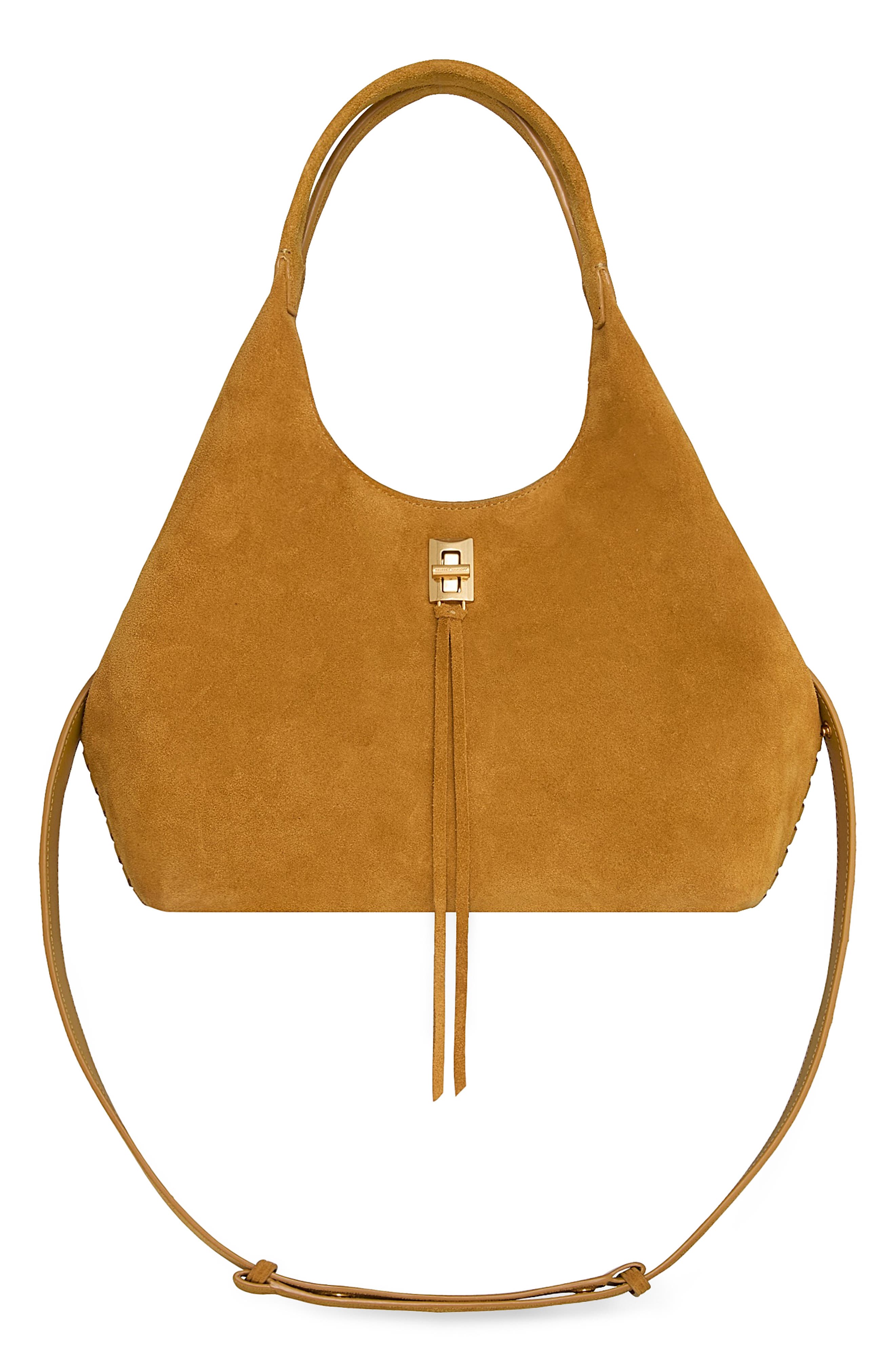 Rebecca Minkoff Darren Whipstitch Leather Carrysome Bag, Main, color, 