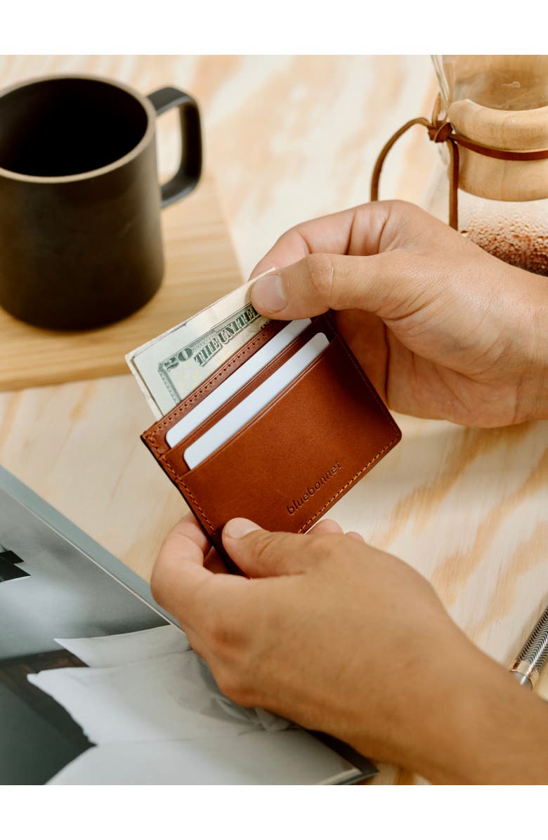 Bluebonnet The Toscano Italian Leather Card Wallet, Alternate, color, Tuscan Tan