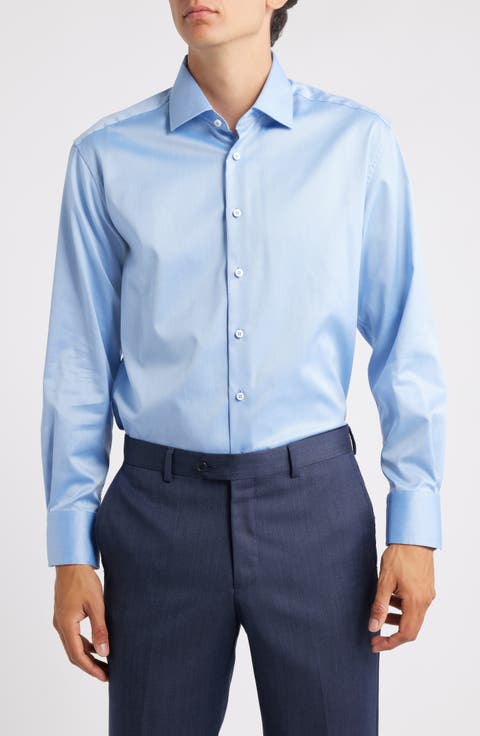 Luxury Modern Fit Non-Iron Dress Shirt