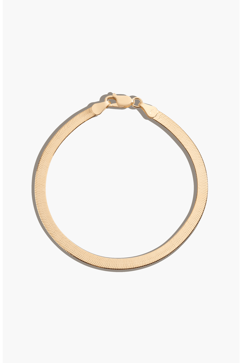 Herringbone Chain Bracelet, Main, color, Yellow Gold Vermeil