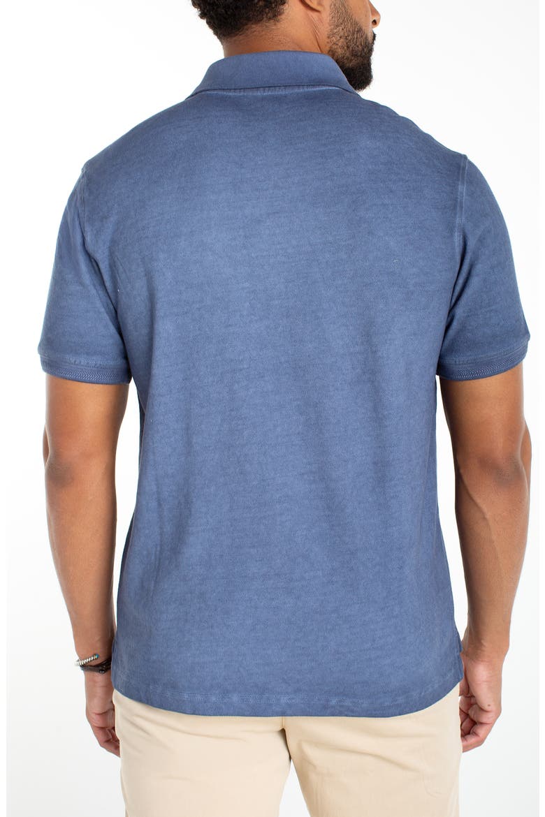 Cotton Piqué Polo, Alternate, color, BLUE INDIGO