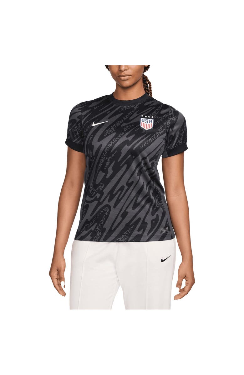 Nike Women's Nike  Black USWNT 2024 Goalkeeper Replica Stadium Jersey, Main, color, 