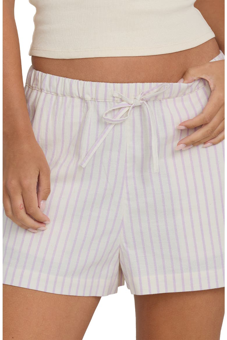 Wanderer Stripe Drawstring Shorts, Alternate, color, VINTAGE VIOLET