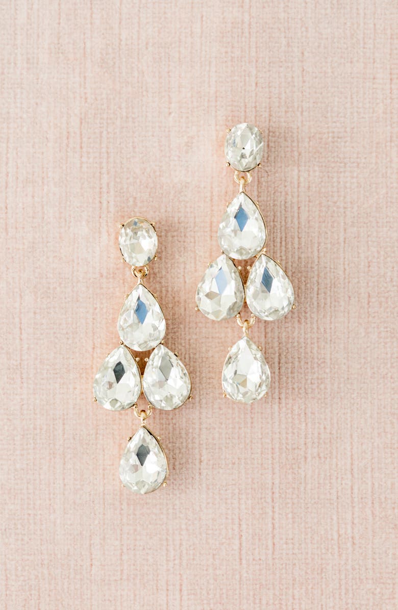 Rachel Parcell Vintage Crystal Kite Earrings, Alternate, color,