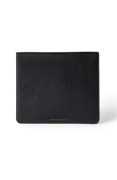 Grained calfskin document holder