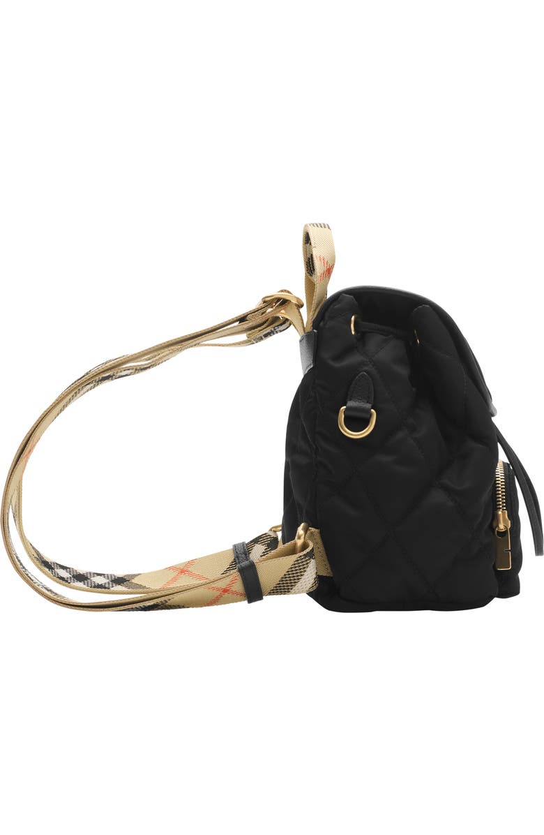 Burberry Mini Horseshoe Backpack, Alternate, color, Black