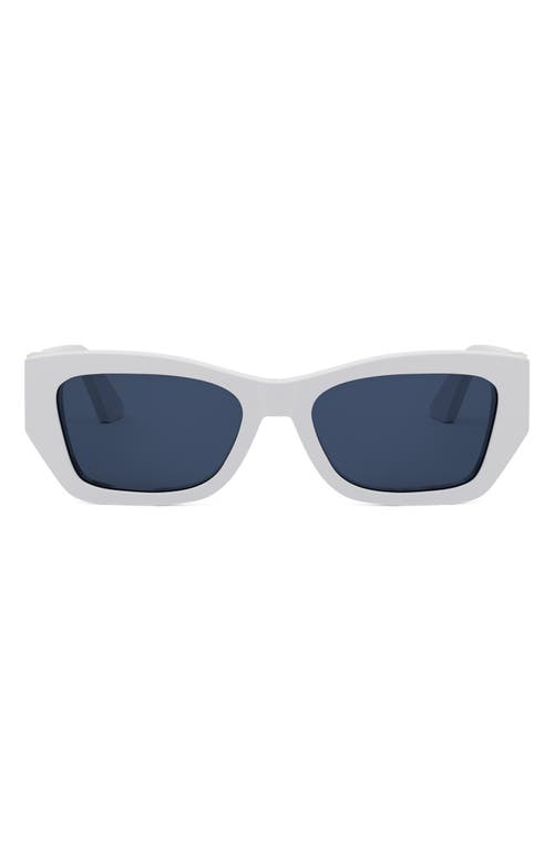 MissDior S1I 55mm Square Sunglasses<br /> in White /Blue 