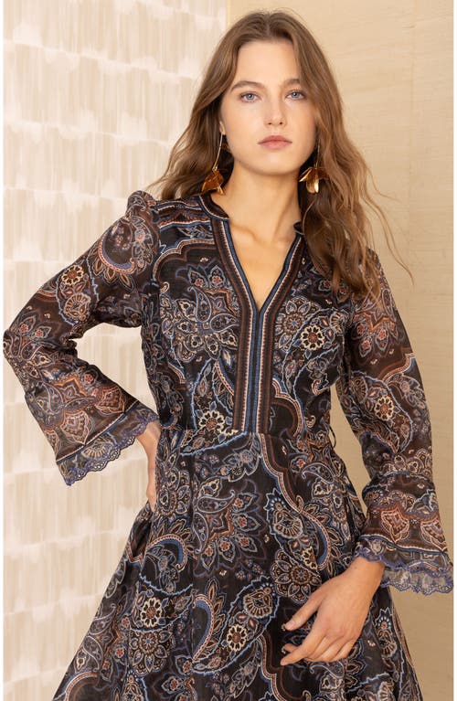 Hale Bob Artemis Organza Dress In Multi