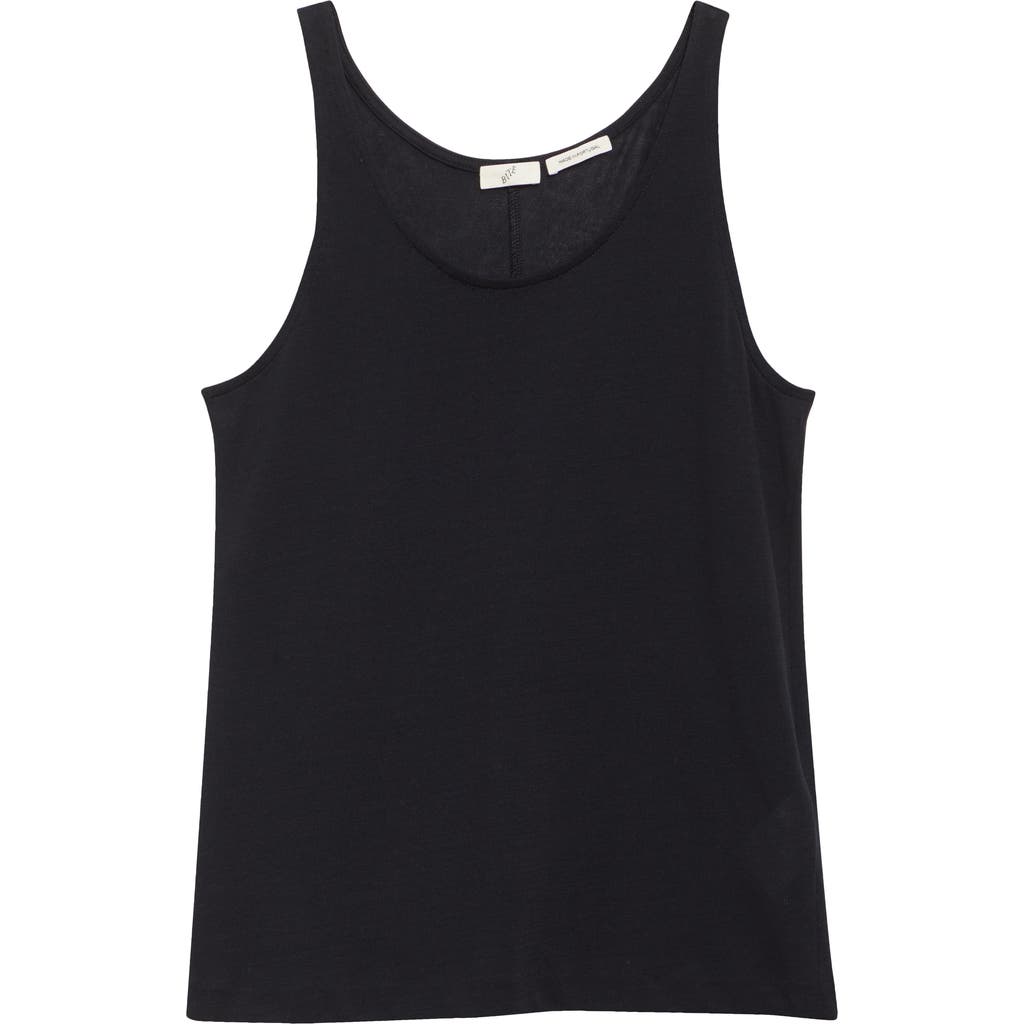 Shop Bite Studios Luca Sheer Organic Cotton Tank In Black