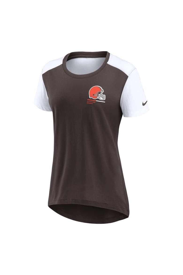 Women's Nike  Brown Cleveland Browns Performance Fashion T-Shirt, Alternate, color, Brown