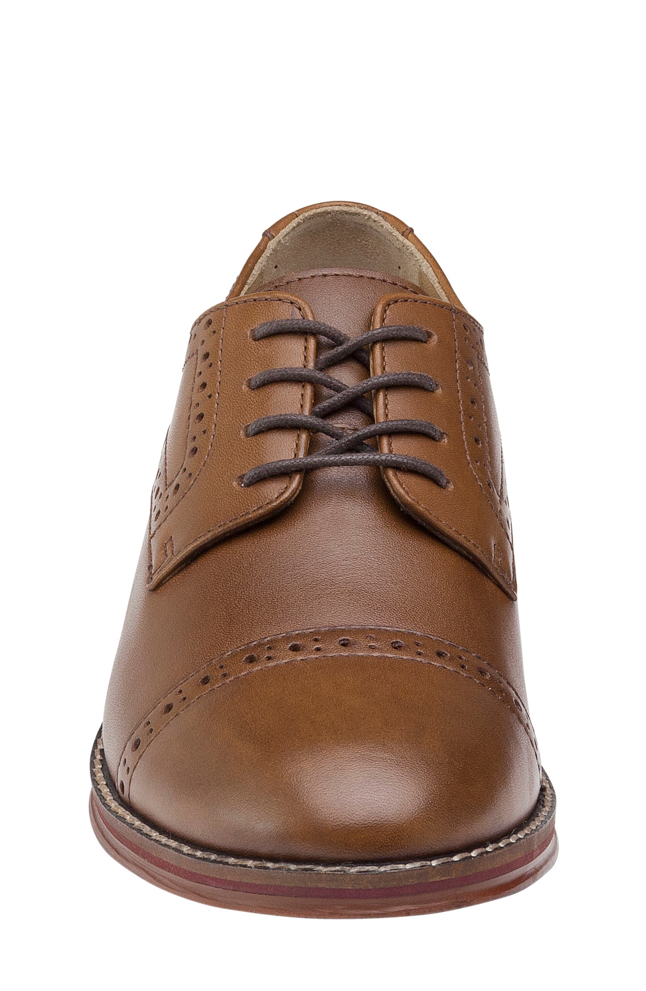 Kids' Conard Cap Toe Derby, Alternate, color, TAN FG LEATHER