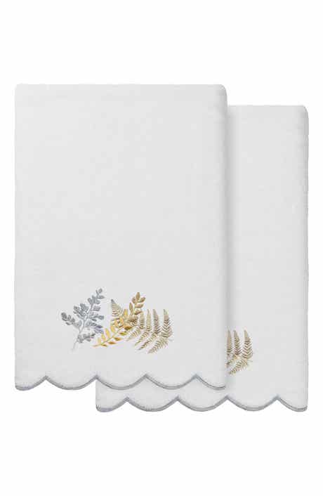Fern Toss Scallop 2-Piece Bath Towel Set