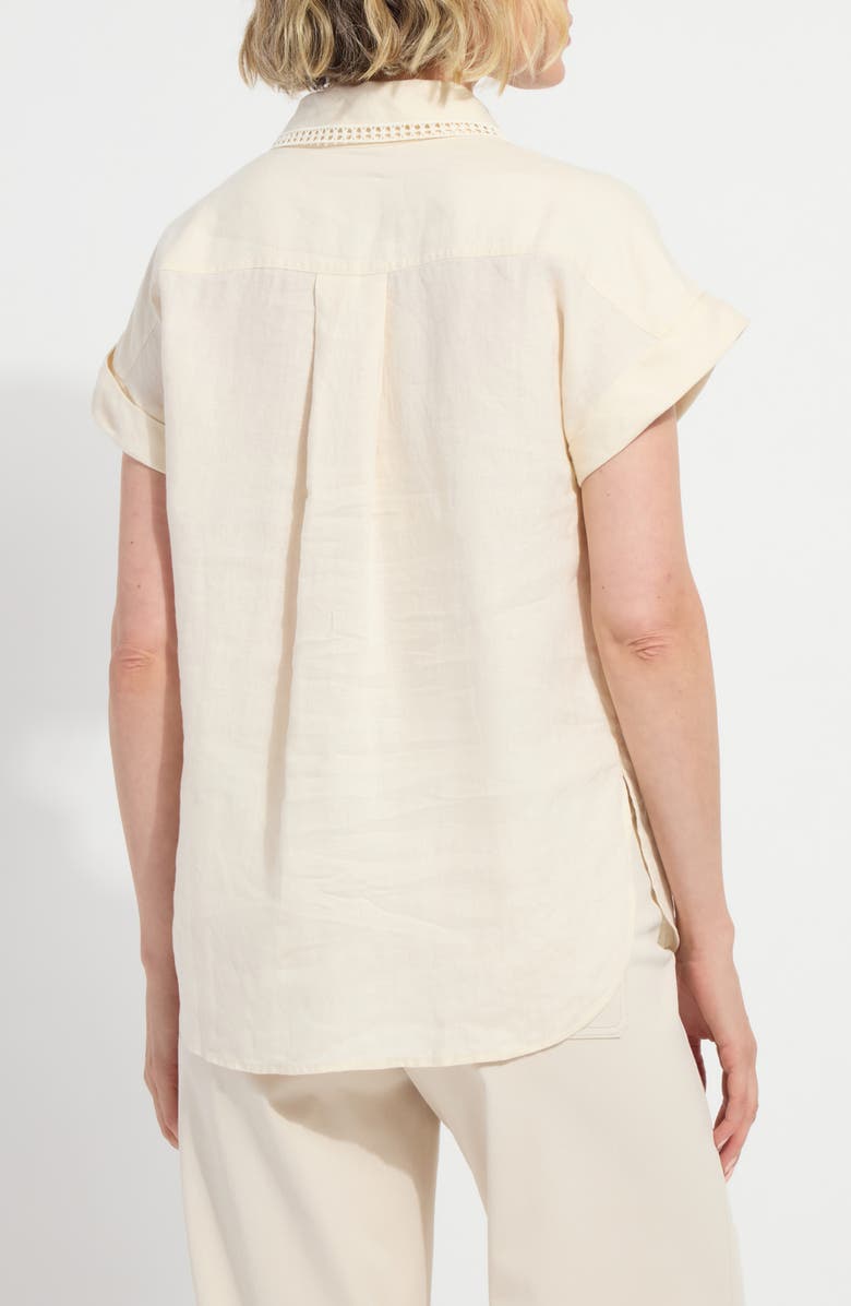 Lysse Althea High-Low Linen Top, Alternate, color, 