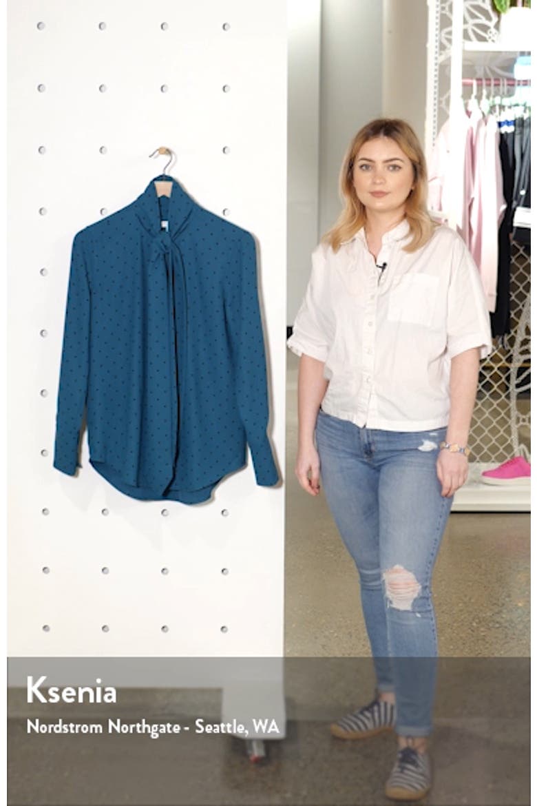 Luis Tie Neck Dot Blouse video