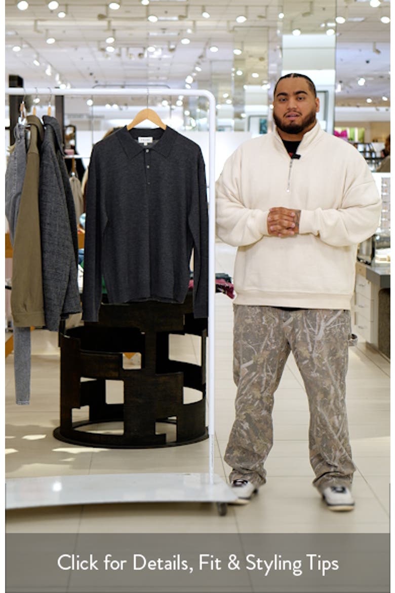 Superfine Merino Wool & Cashmere Polo Sweater video