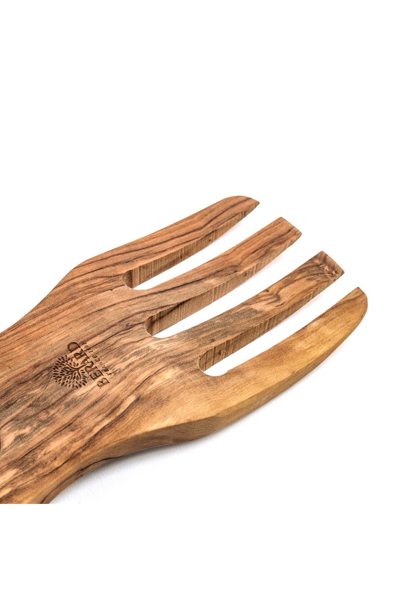 Berard Olive Wood Salad Serving Hands, 2 Piece Set, Alternate, color, Brown