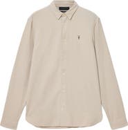AllSaints Birchwood Fine Wale Corduroy Button-Up Shirt