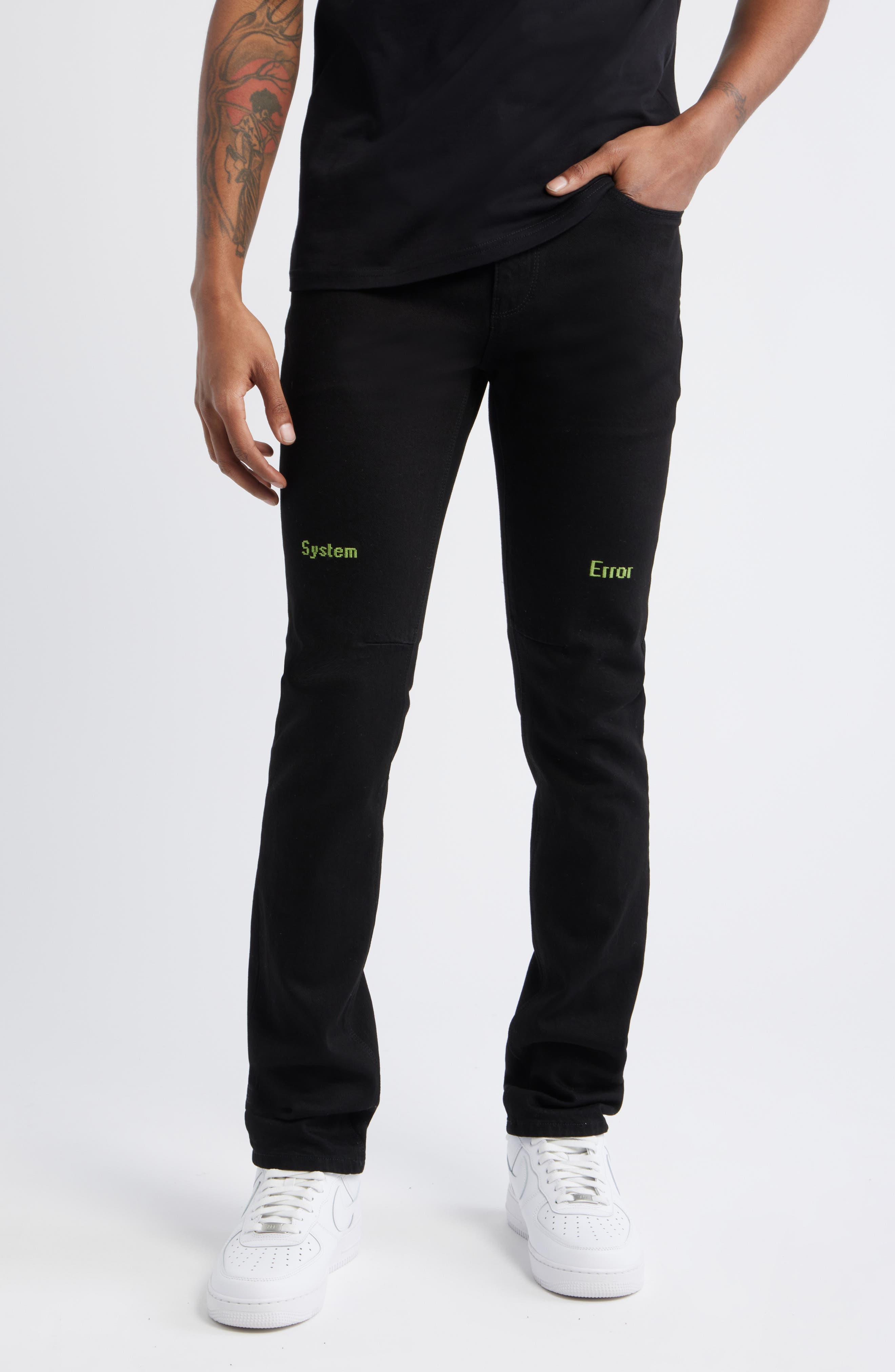 selected BLACK GREEN DIGITAL CROSS