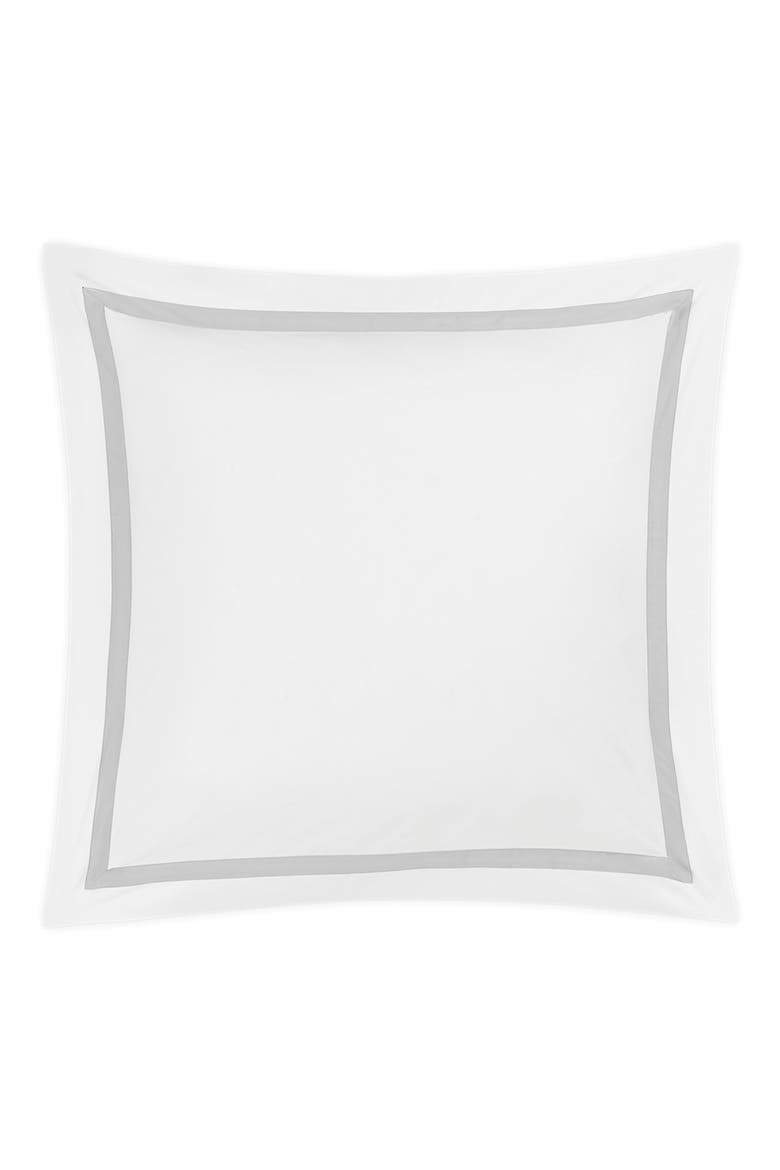 Lowell Egyptian Cotton Euro Sham, Main, color, SILVER