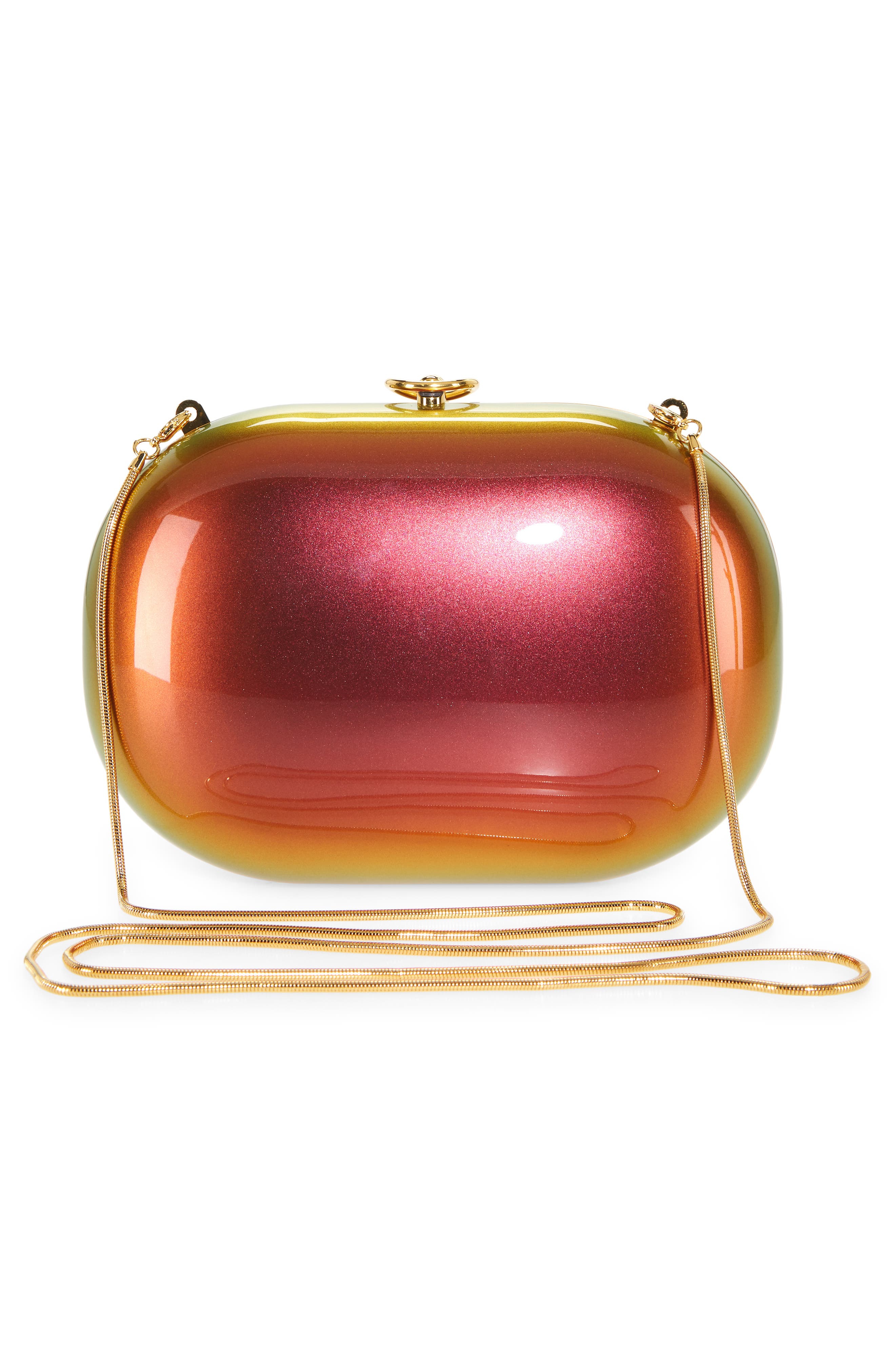 Jeffrey Levinson Elina Sunset Pearl Iridescent Clutch, Alternate, color, 