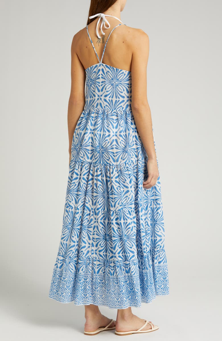 ALICIA BELL Hope Cotton Cover-Up Maxi Dress, Alternate, color, Blue Psychedelic