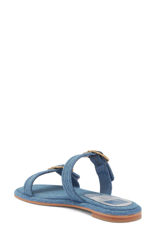 Dolce Vita Alaina Slide Sandal In Blue Denim