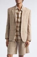AMI PARIS Prince of Wales Plaid Virgin Wool Twill Jacket