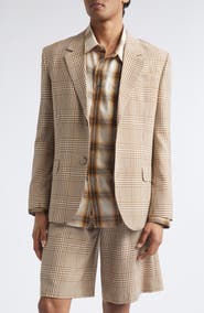 AMI PARIS Prince of Wales Plaid Virgin Wool Twill Jacket