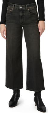 PAIGE Sasha High Waist Ankle Wide Leg Jeans