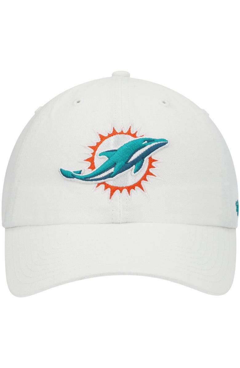 '47 Men's '47 White Miami Dolphins Clean Up Adjustable Hat, Alternate, color, White