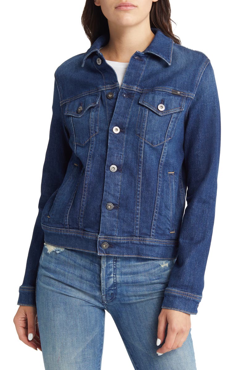 AG Mya Denim Jacket, Alternate, color, 